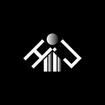 HJ letter logo creative design with vector graphic, HJ simple and modern logo.