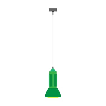 Hanging lamp style traditional object equipment vector icon. Interior pendant lantern electric chandelier room