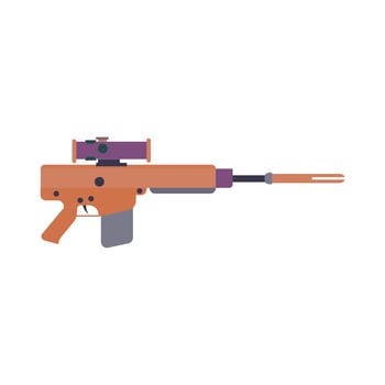 Weapon rifle gun vector military army handgun illustration. War rifle firearm black hunting sniper trigger conflict icon battle. Police ammunition assault symbol clip art power. Cartoon violence gun