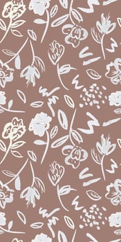 Surface pattern, Floral pattern. Seamless background  of beautiful watercolor botanical wild flowers. Design for background,wallpaper,clothing,wrapping,fabric,Vector illustration. vector