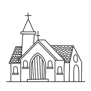 big church illustration vector