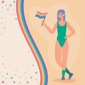 pride lgbtq card vector