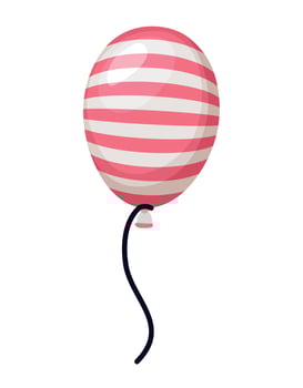 balloon with usa flag colors vector