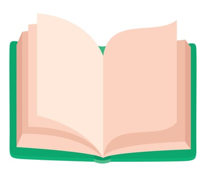 open boook illustration vector
