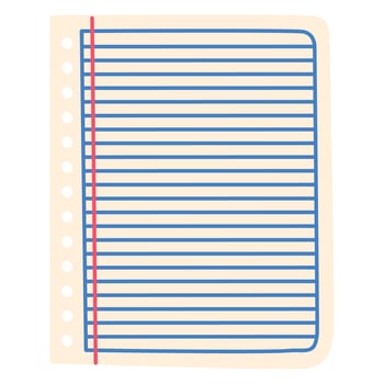 notebook page design vector