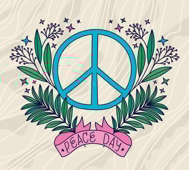 illustration of peace vector