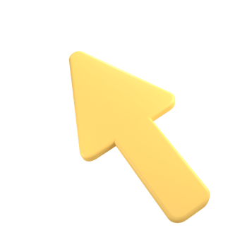 Cursor Icon 3D rendering isolated on transparent background. Ui UX icon design web and app trend png