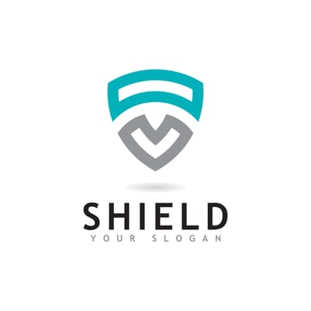 Shield logo icon design template vector