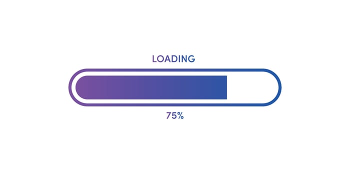 Loading vector art with percentage