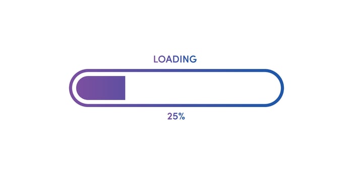 Loading vector art with percentage