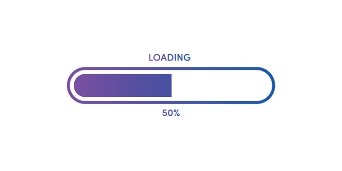 Loading vector art with percentage