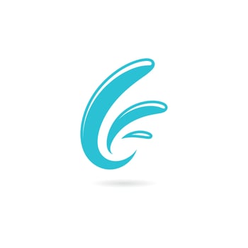 Water Splash symbol and icon Logo Template vector
