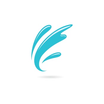 Water Splash symbol and icon Logo Template vector