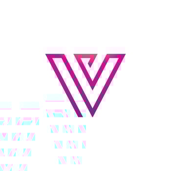 V Line Logo Design and template. Creative X icon initials Line Letters in vector. vector