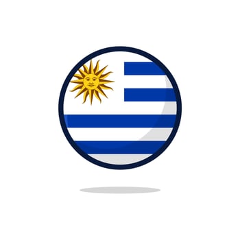 Uruguay Flag Icon vector