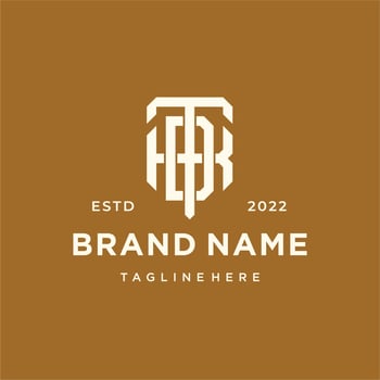 Monogram Initial Letter DKT TDK KDT Logo Design. Business Initial Icon Vector
