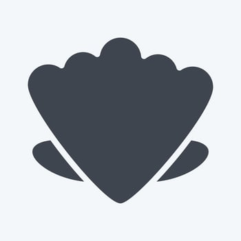 Icon Shell. suitable for Summer symbol. glyph style. simple design editable. design template vector. simple illustration vector