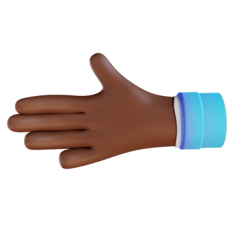 3D illustration Handshake hand gestures png
