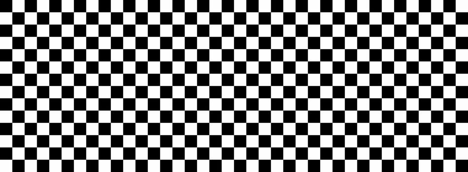 black white horizontal checkered.chess board repeatable texture.wide checkered vector