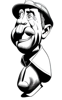 Old Man Caricature Comic Portrait Vol. 1 vector