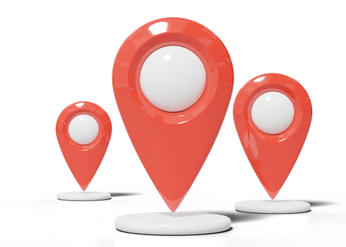 3d Red location map pin with white bubble icon. 3 Plastic realistic GPS navigator checking points on transparent. Mark for destination. Cartoon 3d icon minimal style. 3d render illustration. png