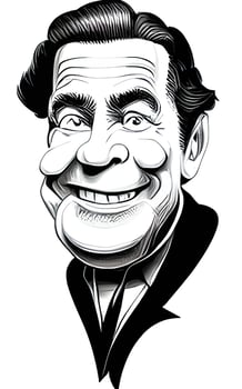 Old Man Caricature Comic Portrait Vol. 1 vector