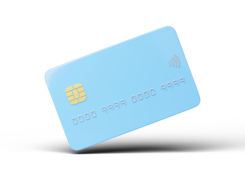 Credit card mockup floating isolated on transparent. Mobile banking and Online payment service. Digital marketing, E commerce. Quick and easy shopping and retail concept. Withdraw money. 3d render png