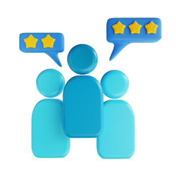 3D illustration focus group and chat png