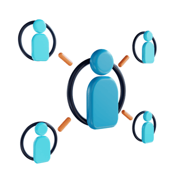 3D illustration people affilate marketing suitable for marketing png