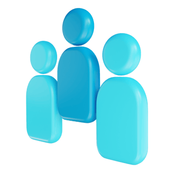 3D illustration team suitable for marketing png