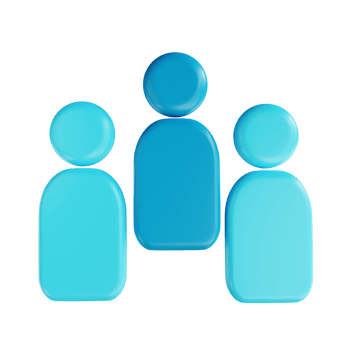 3D illustration team suitable for marketing png