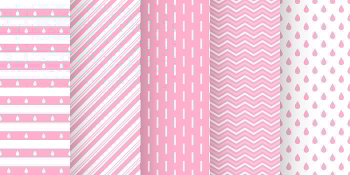 Set of baby shower seamless pattern in pastel color. baby party invitation background templates. scrapbook pattern vector