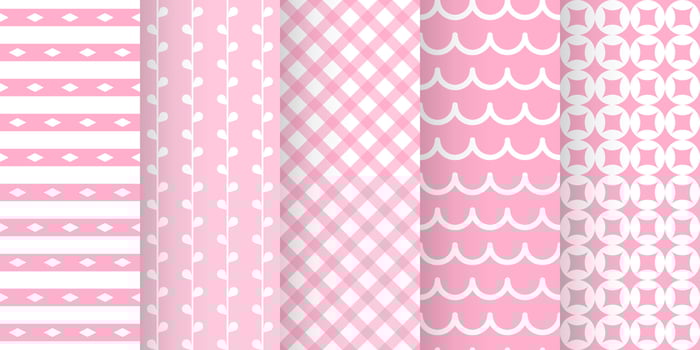Set of baby shower seamless pattern in pastel color. baby party invitation background templates. scrapbook pattern vector