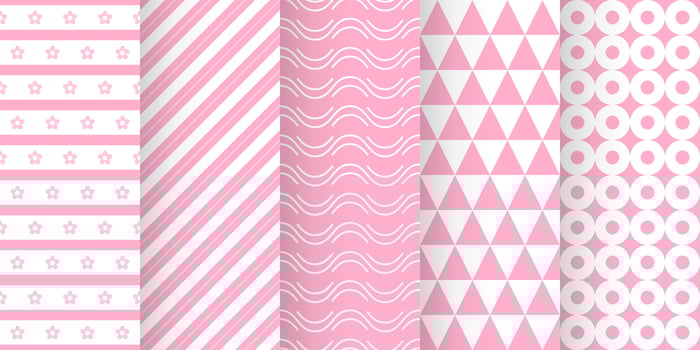 Set of baby shower seamless pattern in pastel color. baby party invitation background templates. scrapbook pattern vector