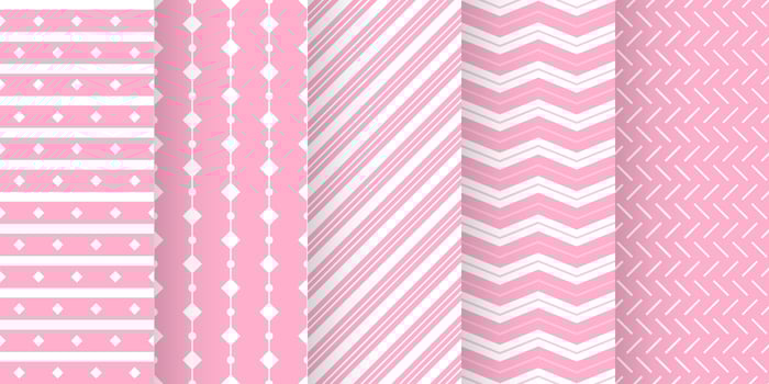 Set of baby shower seamless pattern in pastel color. baby party invitation background templates. scrapbook pattern vector