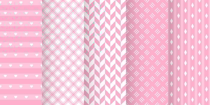 Set of baby shower seamless pattern in pastel color. baby party invitation background templates. scrapbook pattern vector