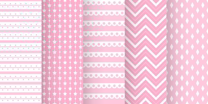 Set of baby shower seamless pattern in pastel color. baby party invitation background templates. scrapbook pattern vector