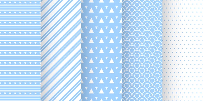 Set of baby shower seamless pattern in pastel color. baby party invitation background templates. scrapbook pattern vector
