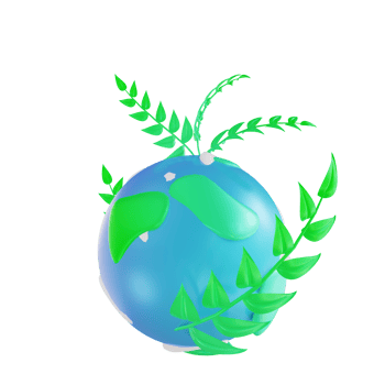 3D illustration save plants png