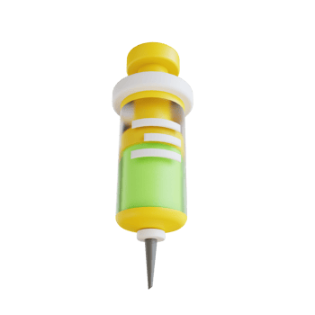 3D illustration syringe suitable for medical png