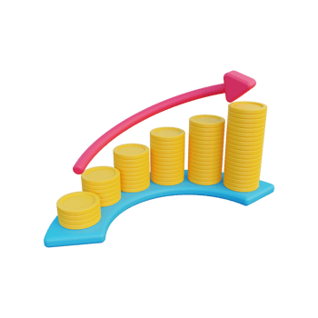 3d Finance Growth png