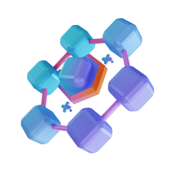 3D illustration Ethereum blockchain png
