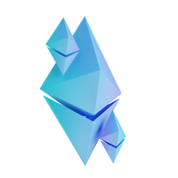 3D illustration Ethereum logo png