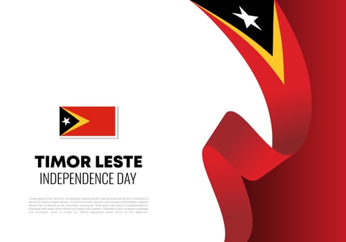 Timor Leste independence day background for celebration on May 20. vector