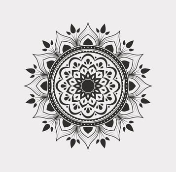 Indian or arabic style mandala patterns vector