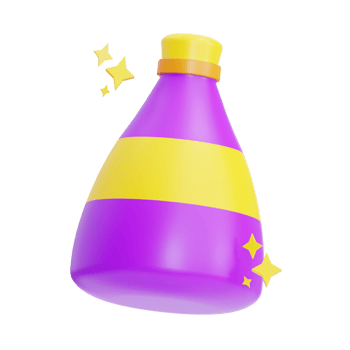 Poison Halloween illustration 3d png