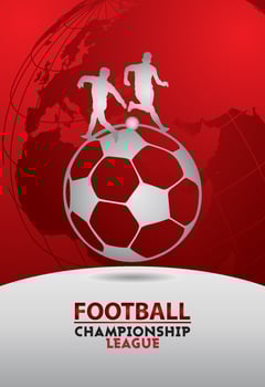 football cup , soccer banner template , Sport poster, infinity concept background vector