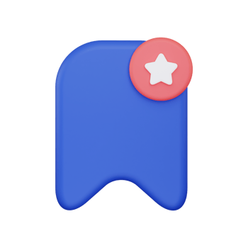 3d Favorite Bookmark icon png