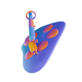 3D illustration colorful color palette png