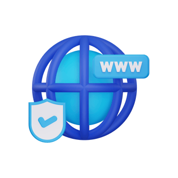 3d internet security icon png